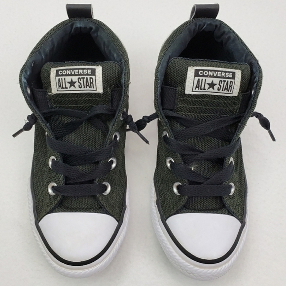 all black converse high tops kids